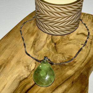 Pendentif Fluorine Verte