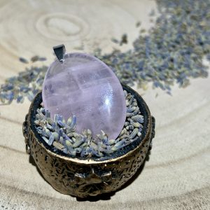 Pendentif Quartz Rose