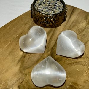 Coeur Sélénite blanche