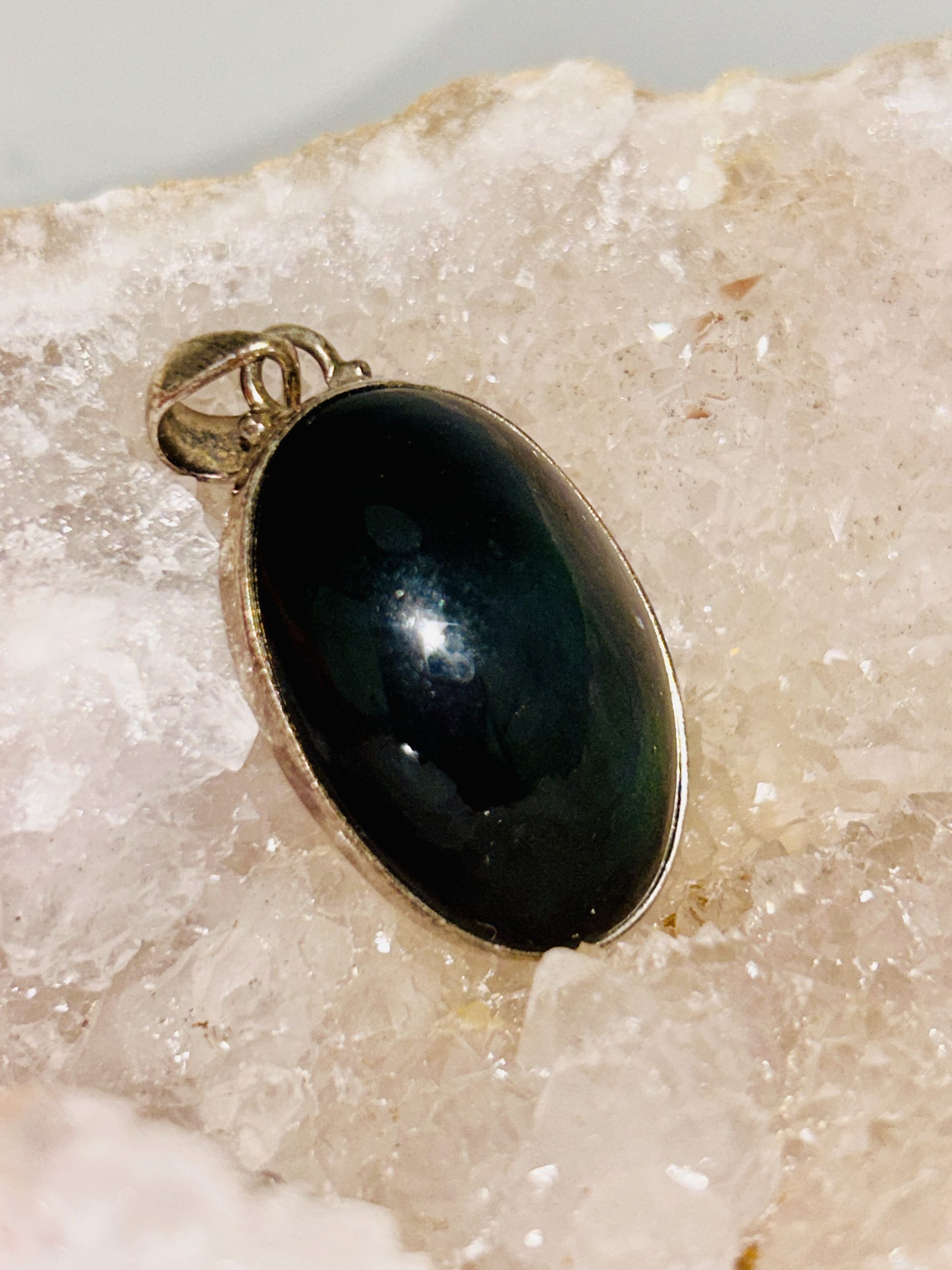 Pendentif Oeil Céleste & Argent – Image 2
