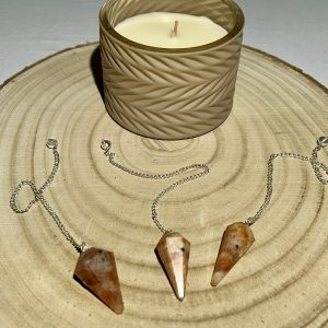 Pendule hexagonal Pierre du Soleil