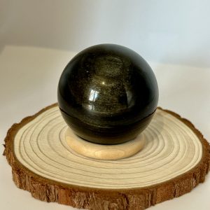 Sphère Obsidienne Dorée - Diam 50