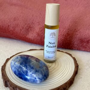 Roll-on Nuit Paisible – Lavande, orange & Sodalite, Pierre de Lune