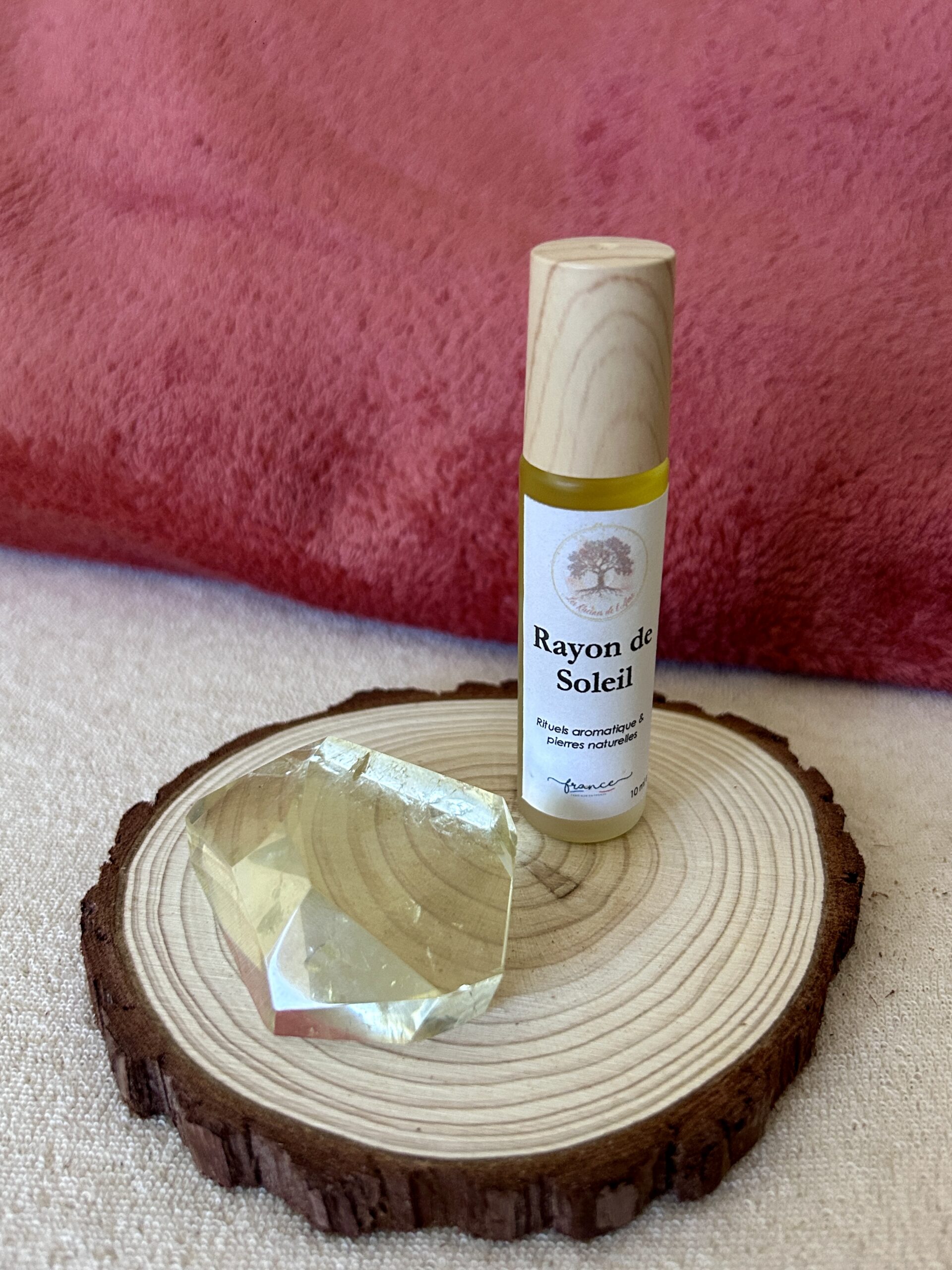 Roll-on Rayon de Soleil – Huiles essentielles & citrine