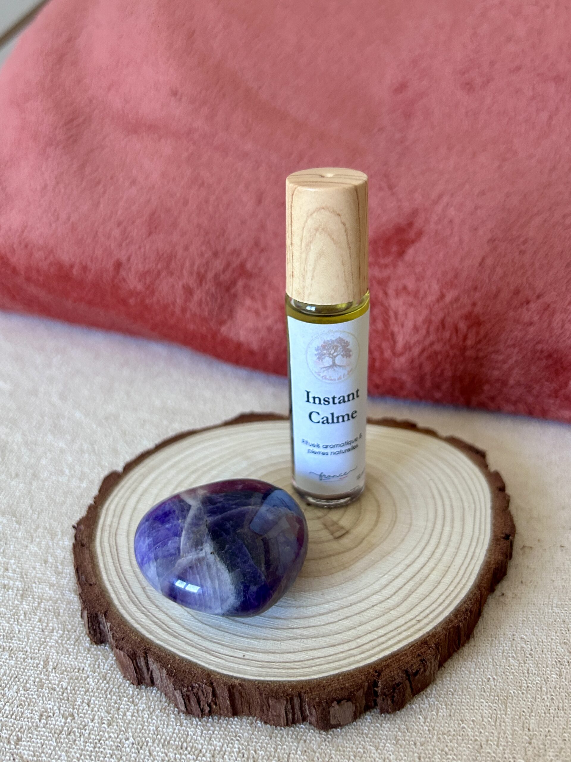 Roll-on Instant Calme – Huiles essentielles & Améthyste