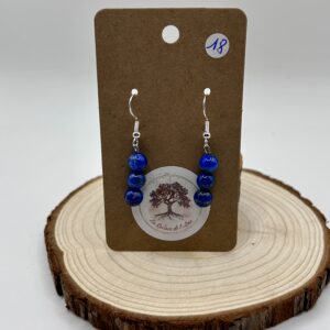 Boucles d'oreilles pendantes - Lapis Lazuli