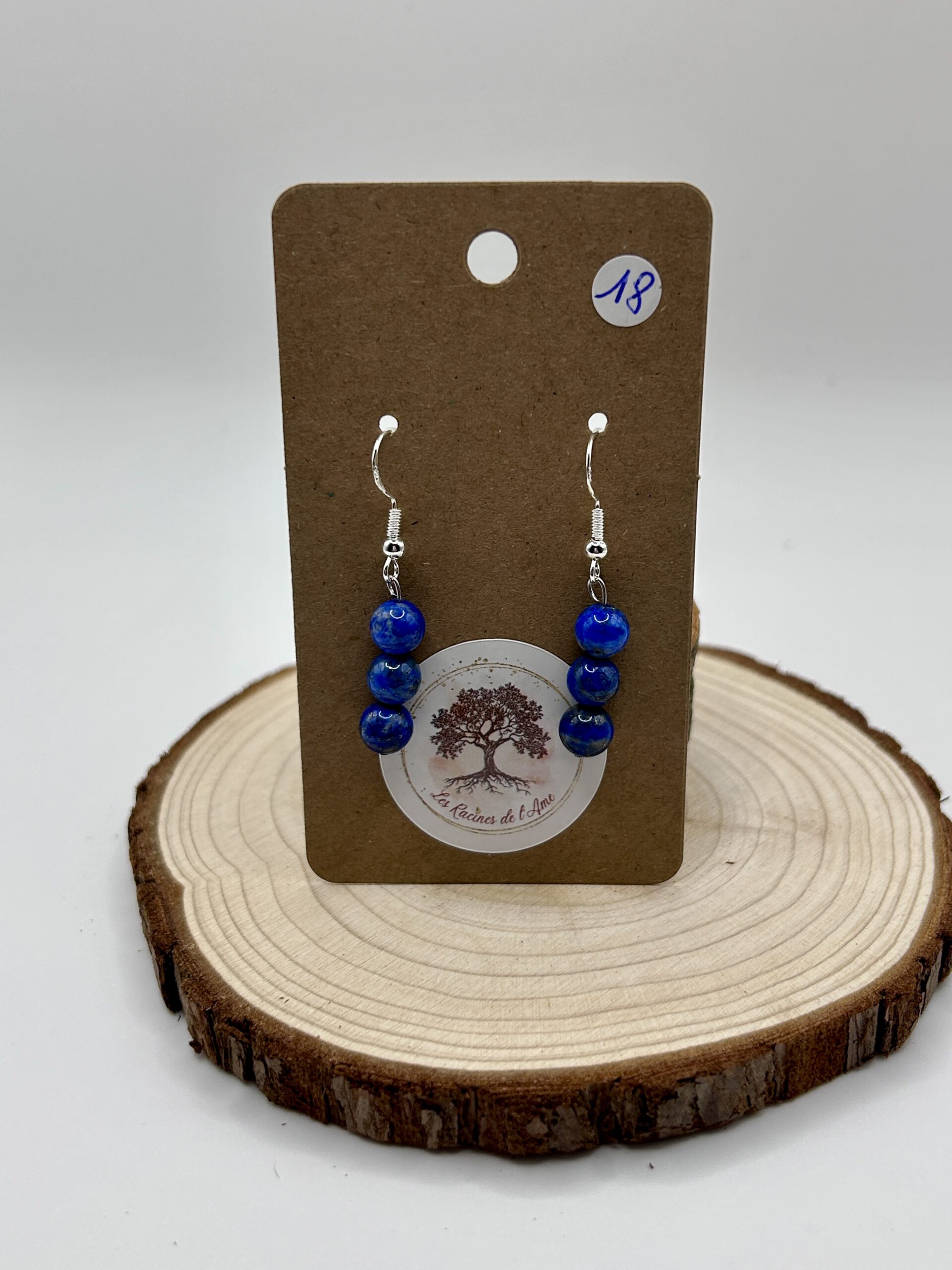 Boucles d'oreilles pendantes - Lapis Lazuli